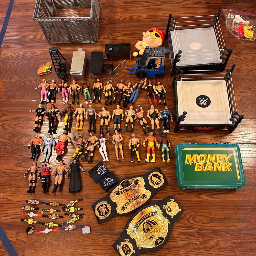 WWE Action Figures and Playsets with Accessories - Multicolor